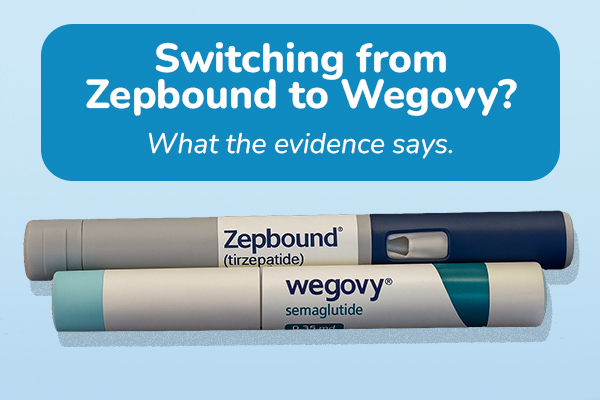 Switching from Zepbound to Wegovy? These are the GLP-1 injection pens for Zepbound and Wegovy shown side-by-side, highlighting medication switch discussion