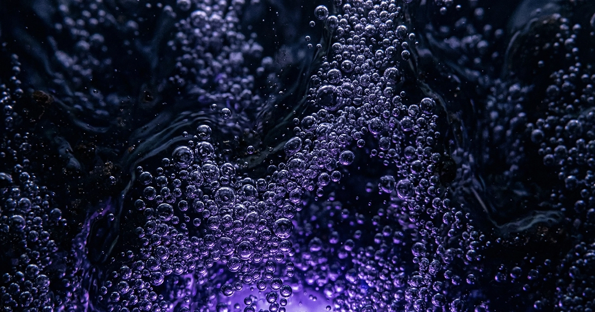 Abstract representation of stomach fermentation causing sulfur burps, one of the most common GLP-1 side effects.